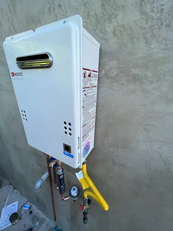 Tankless water heater installation for Jackson Estates homes
