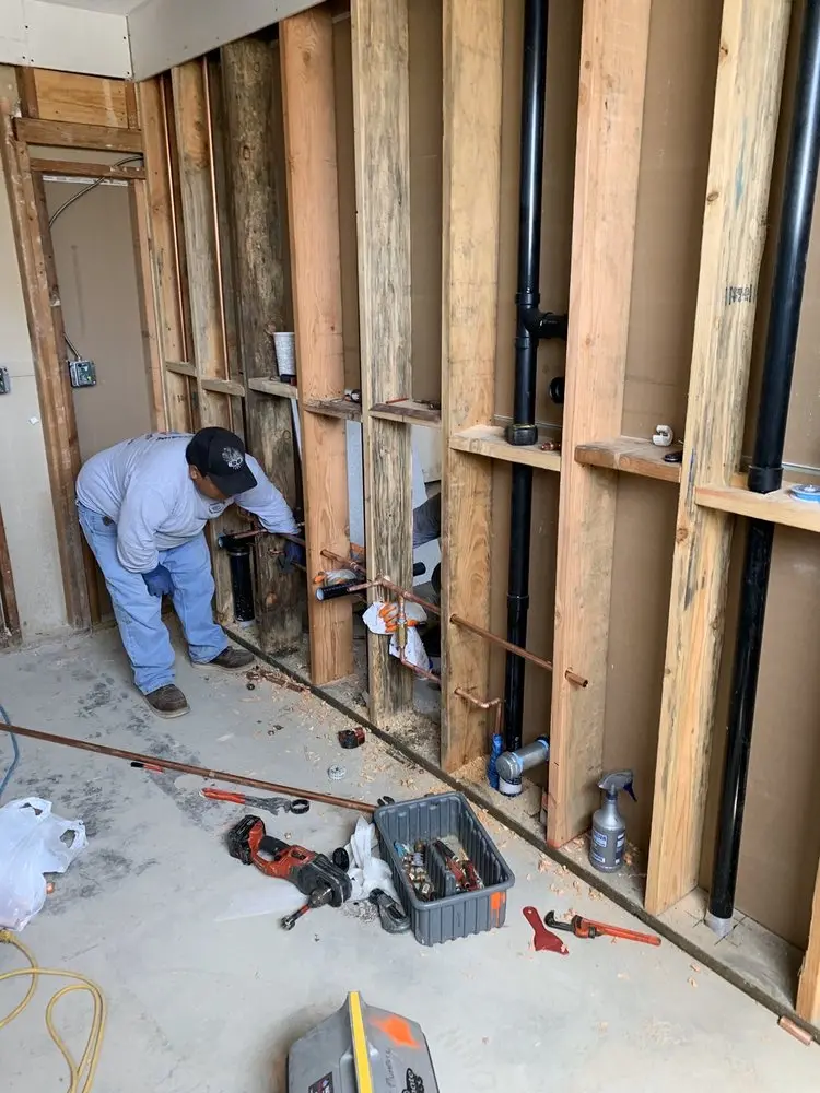 Commercial rough-in plumbing for Water Heater Replacement in Jackson Estates